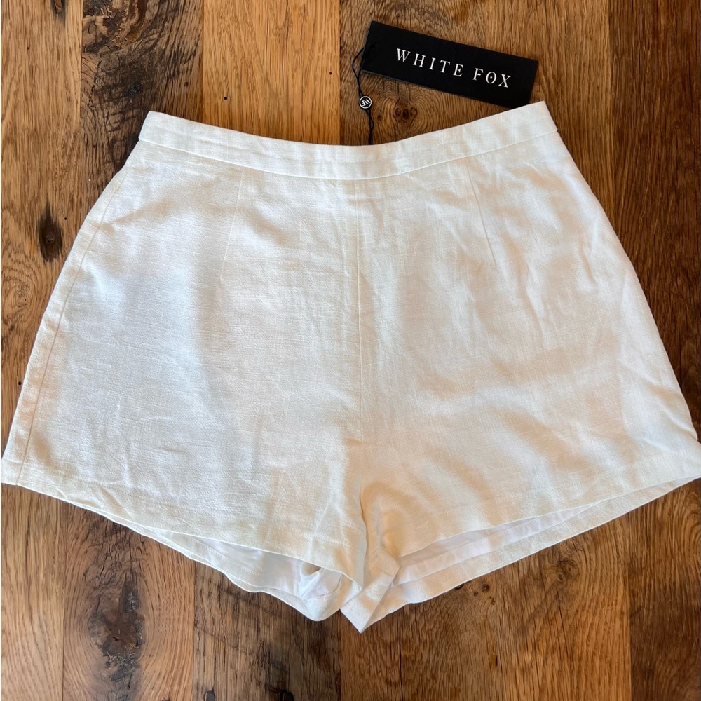 White Fox Be My Lover Shorts Women's White Shorts